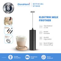 Gambar DoraHomi Milk Frother Elektrik  Stainless Pengocok Susu Cappuccino Foam Maker portable Tanpa kabel - Bulat - EMF-1BK8 dari Dorahomi Kota Administrasi Jakarta Timur 1 Tokopedia