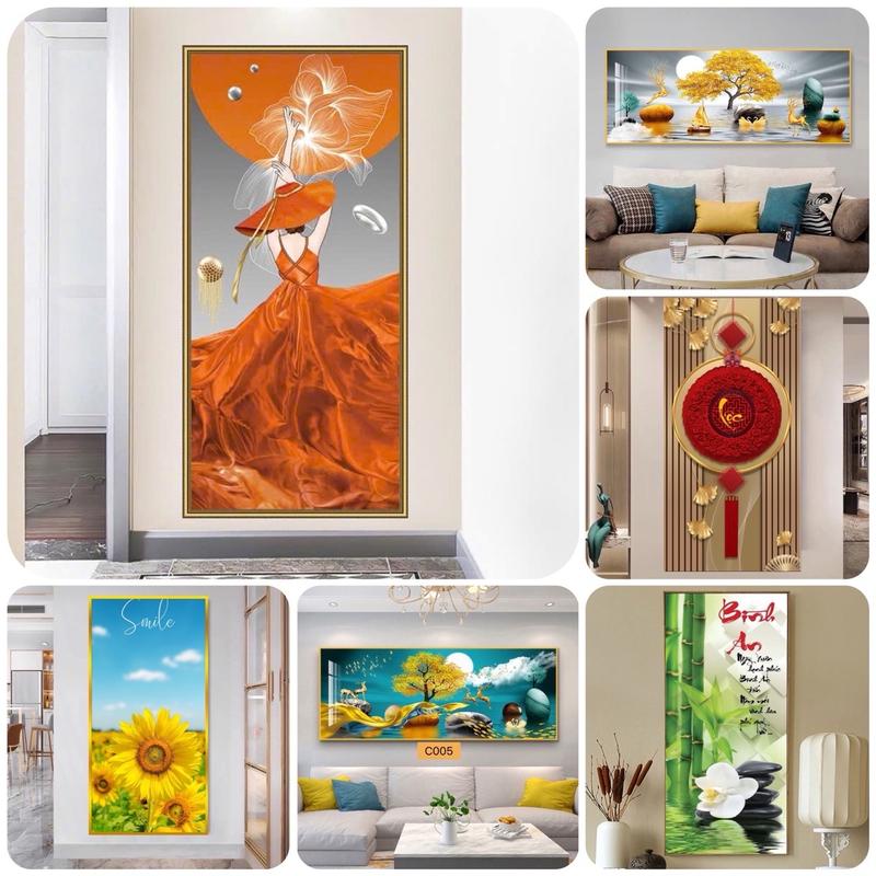 Tổng hợp các mã Decal Tranh dán tường 3D khổ lớn nguyên tấm - Nhiều mẫu Decor