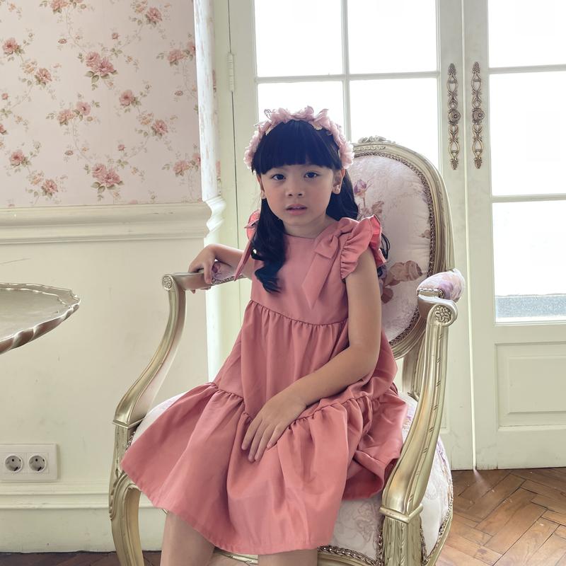 MOONJOY MARYJANE DRESS - dress baju anak perempuan casual pita ruffle ulang tahun pesta 9
