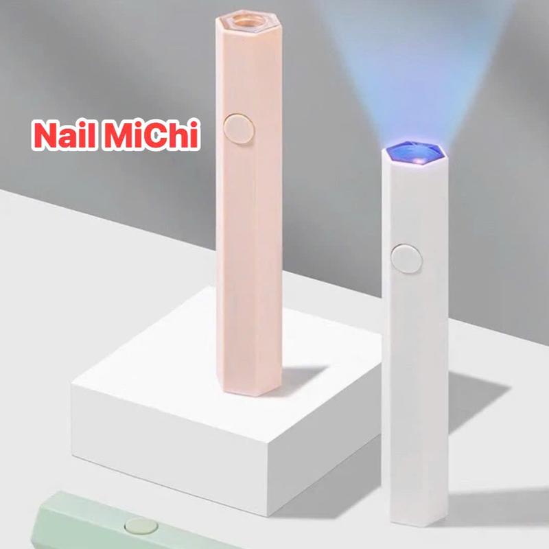 Đèn Hơ Móng Mini 1 ngón tích điện 3W Máy hơ gel nail 1 bóng cầm tay đèn hơ giao ngẫu nhiên Nail MiChi