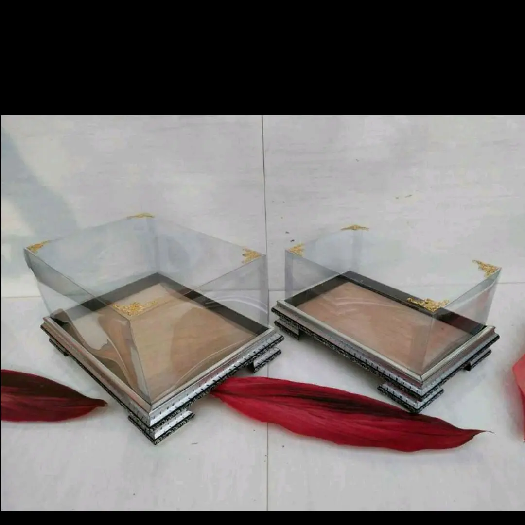 Kotak Hantaran Fiber Satuan dengan Tutup - Satuan Kotak - Frame box seserahan souvenir pernikahan tas serut mahar pernikahan buket wisuda gift set