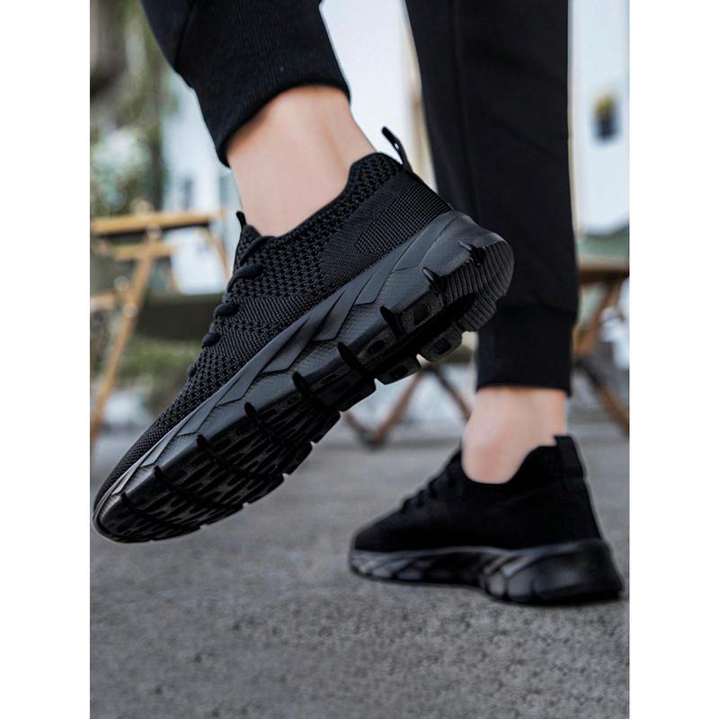 Shoes For Men Gym Tennis Athletic Mesh Fashion Sneakers Lightweight Sports Workout Running Casual Shoes Comfortable Footwear Trainers Black, Shoes For Men Valentines Closed Training Boy Runner 3