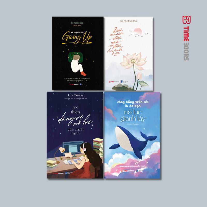 Timebooks - Combo 4 quyển sách Đợi Mưa, Đợi Gió + A Hug For Not Giving Up + Dáng Vẻ Nỗ Lực Của Chính Mình + Công Bằng Trên Đời Là Do Bạn Nỗ lực Giành Lấy