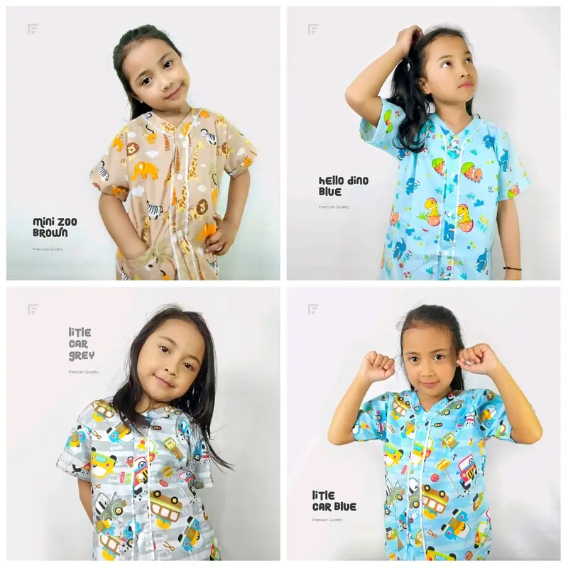 PIYAMA ANAK JUNIOR USIA 6-12 TAHUN 55 RIBU DAPAT 2 SET MOTIF COWOK Baju tidur Pakaian 3