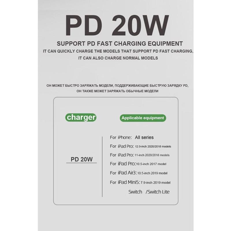 Product Introduction of [COD]Bộ sạc nhanh ( Củ PD 20W   Cáp Type-C ) cho điện thȯại chất lượng cao bảo hành 12 tháng-15 24