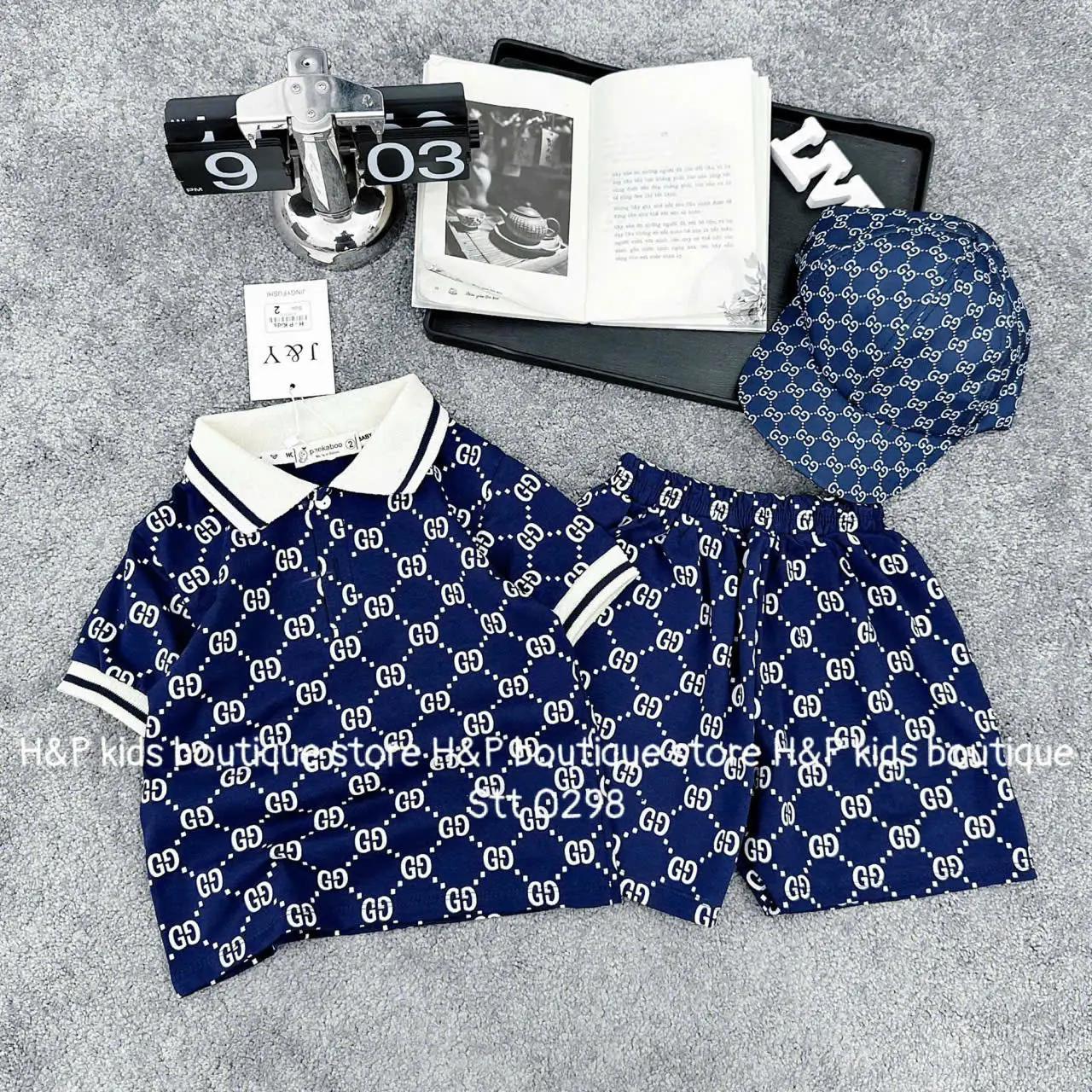 Set thun cotton cho bé trai vải mềm mịn mặc thoáng mát