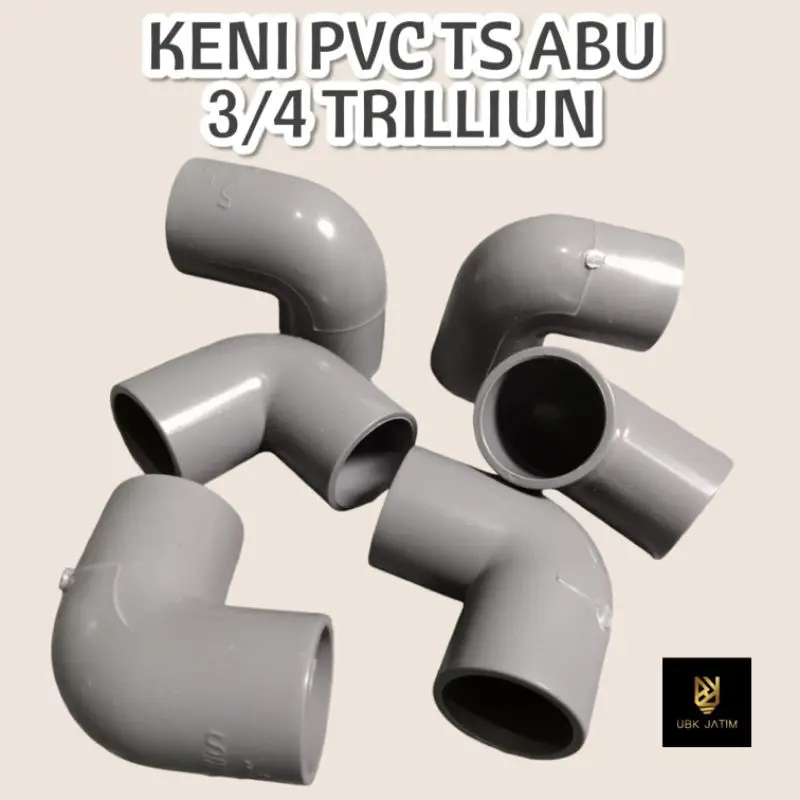 KENI PVC TS ABU 1/2" 3/4" 1" TRILLIUN / KENI SAMBUNGAN PIPA’ 1