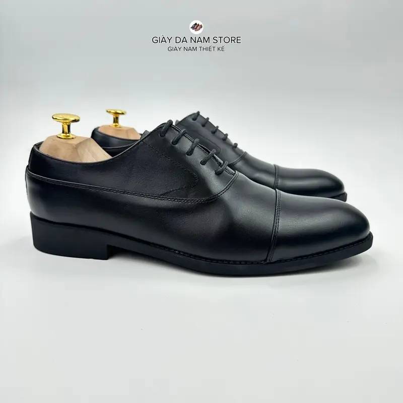 Giày Tây Nam - Giày Tây Oxford Công Sở Da Bò Nhập Khẩu - Đế Cao Su Khâu - Bảo Hành 12 Tháng 0