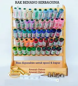 RAK BENANG JAHIT SERBAGUNA KAYU NATURAL