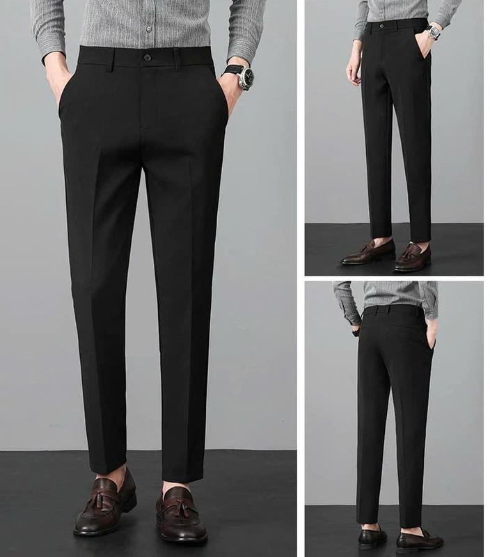 [FULL SIZE ] QUẦN TÂY NAM CAO CẤP VẢI COTTON LỤA 2 DA CO GIÃN MỀM MƯỢT MẶC ĐẸP VẬN ĐỘNG THOẢI MÁI BODY HÀN QUỐC TRẺ TRUNG WIN 69  Menswear Pants Đen X1