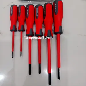 Obeng Listrik Set 6pcs Freed Obeng Gagang Karet Magnet