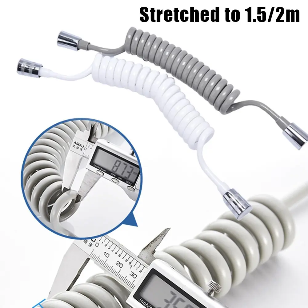 Telephone Line Shower Hose 1.5/2M Anti-wrap Spring Flexible Sprayer Connect Pipe Water Plumbing Toilet Bidet Bathroom Accessory