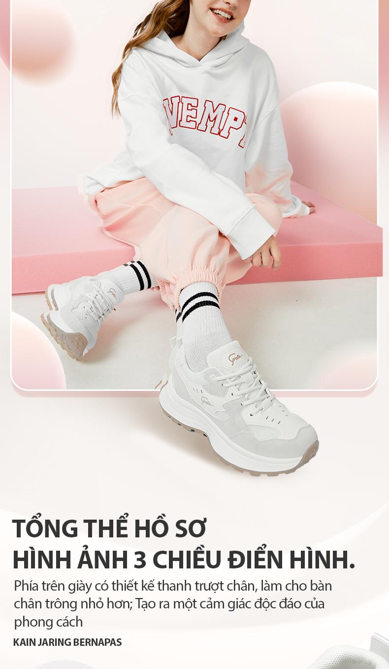 Product Introduction of Corolla Giày Thể Thao Sneaker Nữ  Fashion Phong Cách Hàn Quốc Dế Cao 4.5CM Chống Trượt Dộ Co Giãn Cao Kháng Khuẩn Thoáng KhíGiày Giày Lười Dồ Hot Trend Shoes【Nên mua kích cỡ lớn hơn 】 13