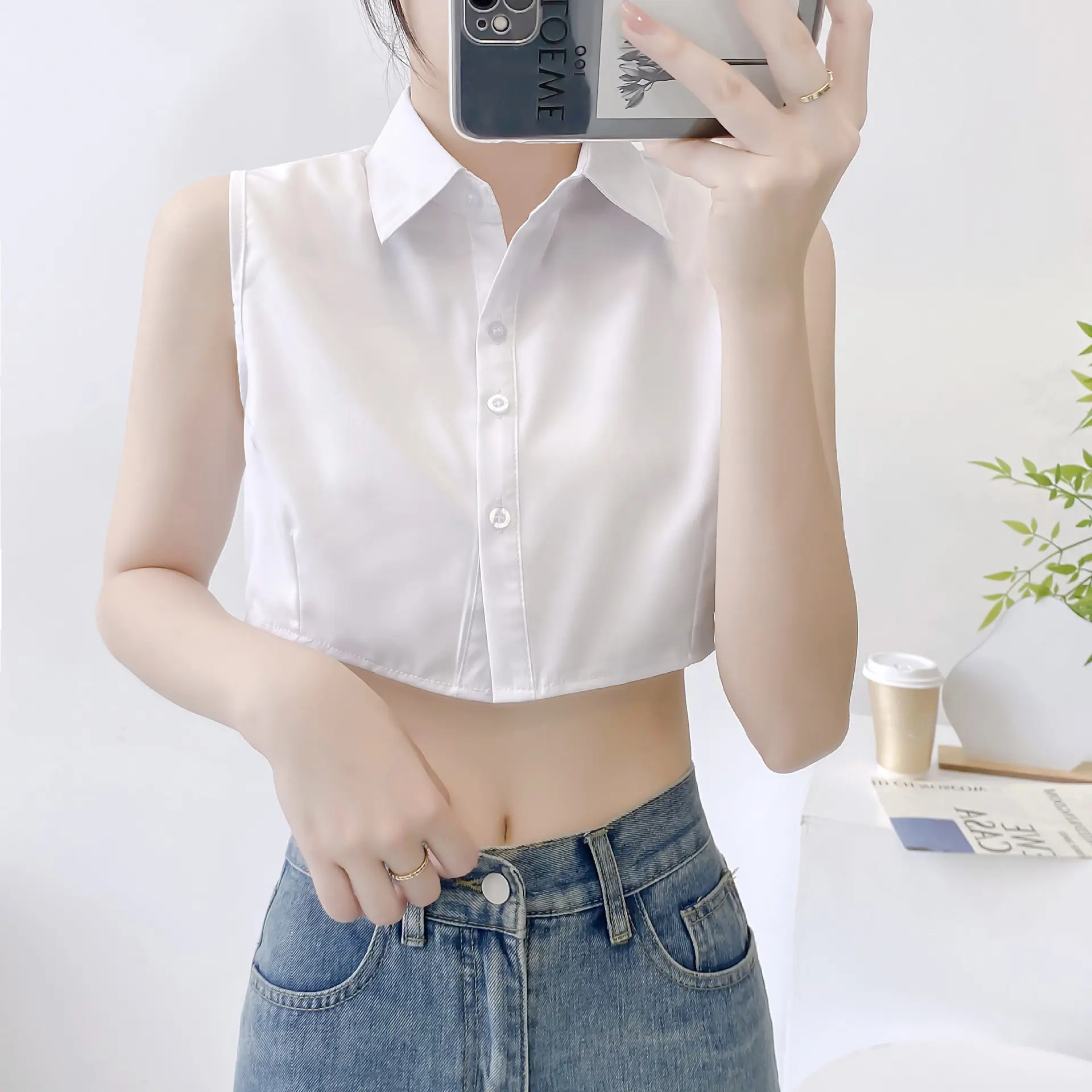 Korean version of fake collar women's versatile fake collar shirt fake collar shirt collar sweater decorative collar spring, autumn and winter white collar