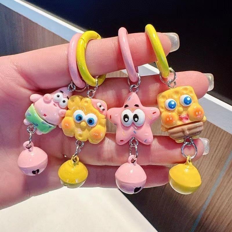 Product Introduction of Dây Chuyền Chìa Khóa SpongeBob Patrick Star, Mặt Dây Chuyền Hoạt Hình Dễ Thương, Phụ Kiện Ba Lô Cho Bé Gái, Quà Tặng Bạn Thân, Cầm Tay, Phát Hành Mới Năm 2025 3