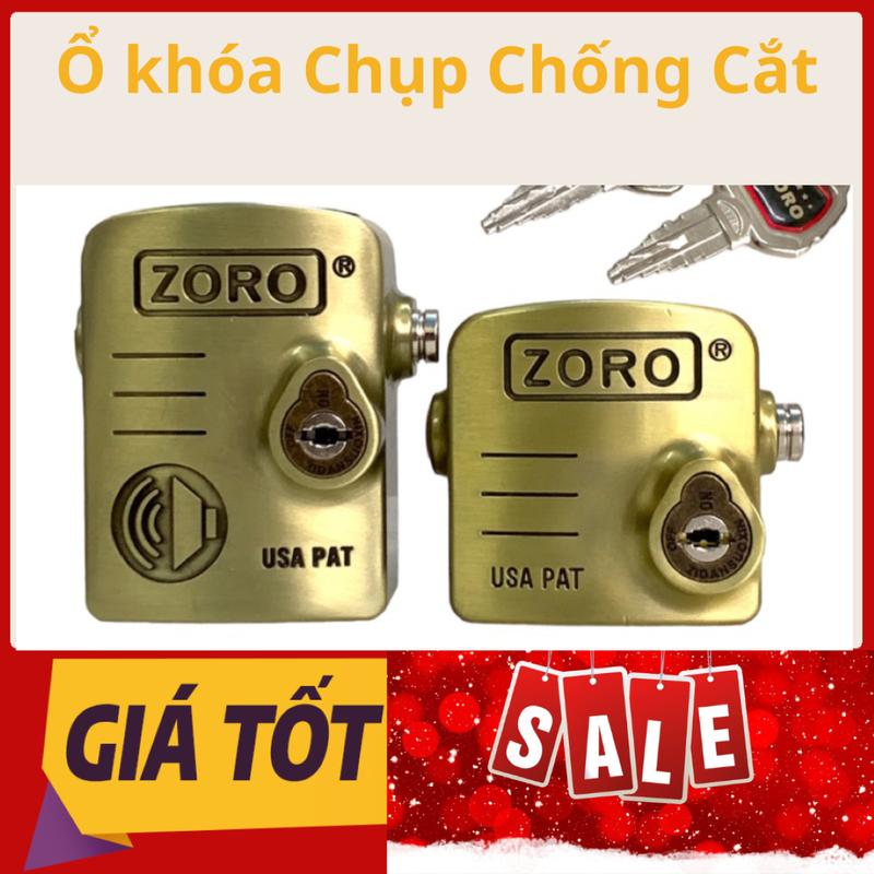 Ổ Khóa Chụp Cửa ZORO chìa kiếm 18 lớp bảo mật, Thép không gỉ Thiết Kế Chống Cắt Toàn Diện Bảo Hành 12 Tháng