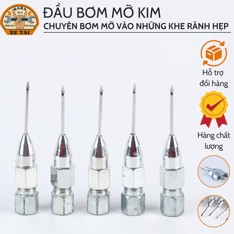 Đầu Bơm Mỡ Kim Chuyên Bơm Mỡ Bôi Trơn Khe Rãnh Hẹp, Chất Liệu Thép Không Gỉ