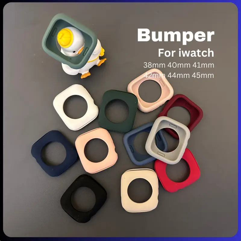 MUZ Bumper untuk Smartwatch ukuran 38mm 40mm 42mm 44mm 45mm TPU 1