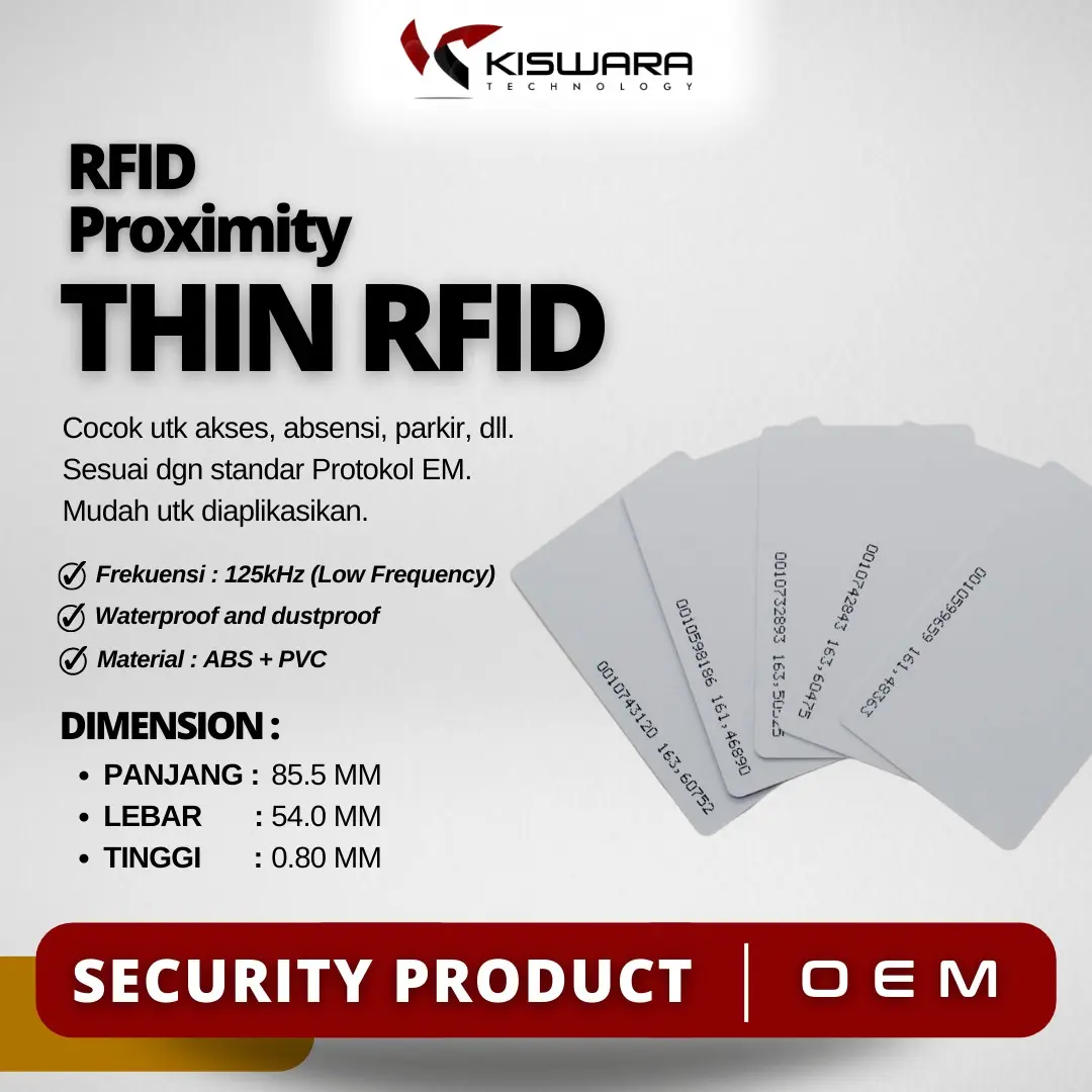 Kartu RFID Proximity 125 Khz Card RFID Tag