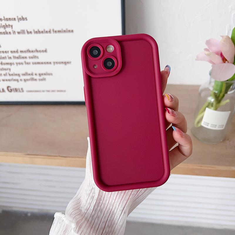 Product Introduction of Device new 16 Silicon Carbide phone case material solid color 14 15 mobile phone protective case 5