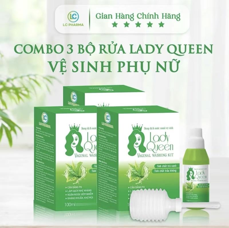 Product Introduction of [GIÁ DÙNG THỬ]  Bộ muối vệ sinh Lady Queen 100ml - G Kèm 01 bình rửa - Giúp làm sạch nhẹ nhàng, đẩy lùi tình trạng ngứa  ngáy khó chịu, TẶNG KÈM srm tạo bọt nam 1