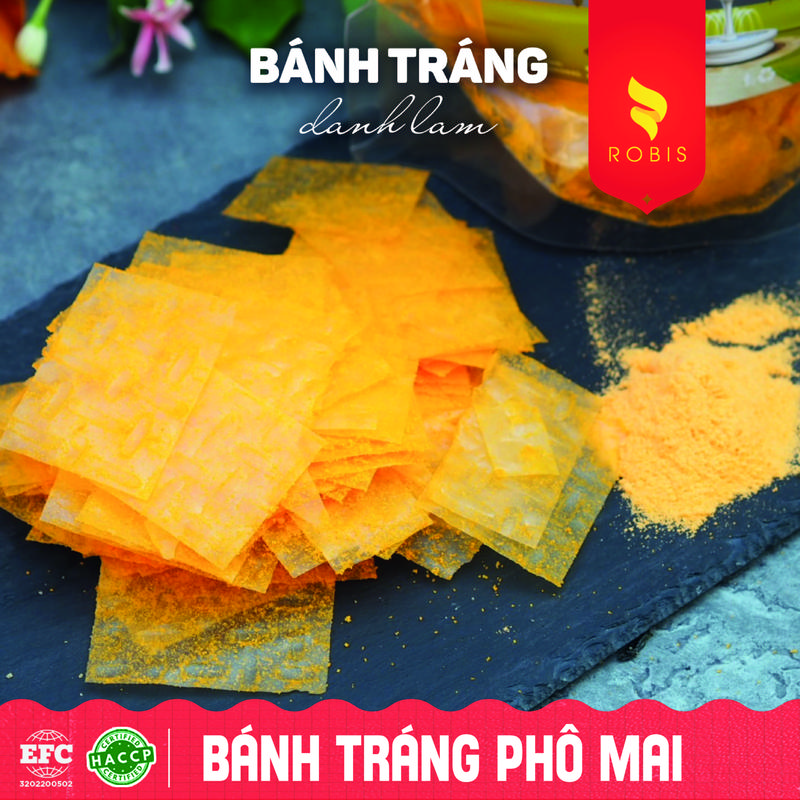 Xâu Bánh tráng Robis ăn vặt siu ngon. Đồ ăn vặt Snacks Food mứt  chuối 7