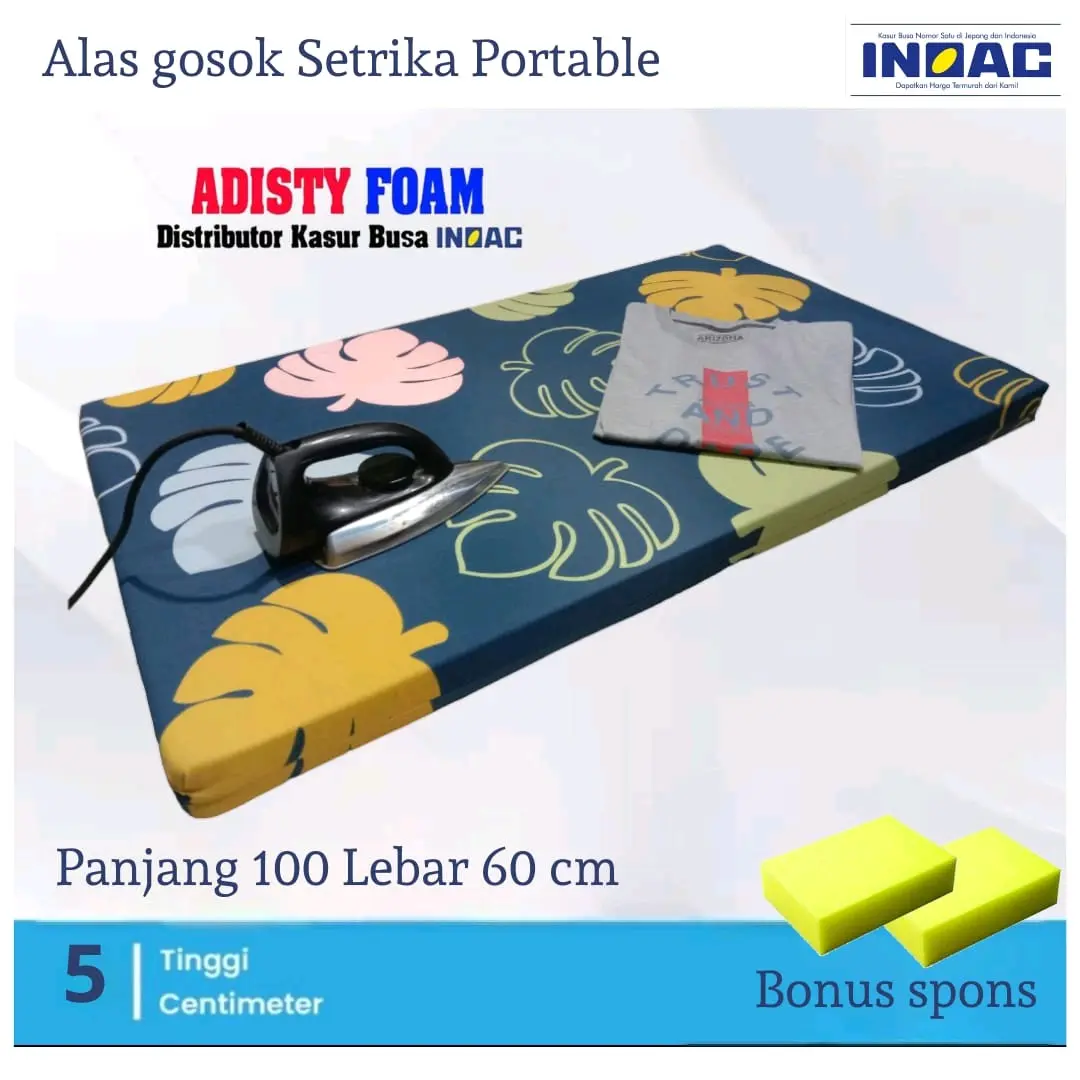 Alas Gosok Busa Inoac Tebal 5 cm Portabel