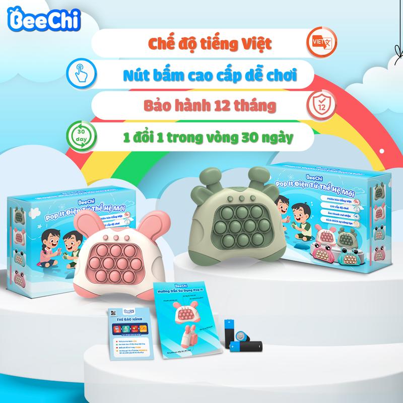 BeeChi Pop it điện tử xả stress theo nhạc Tiếng Việt - Đồ chơi giải trí rèn luyện khả năng tập trung, phản xạ Giảm Stress