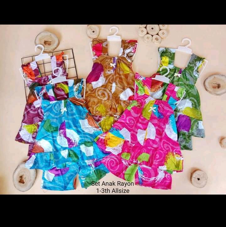 PAKET USAHA Setelan rayon 10pcs 1-3th Allsize 3