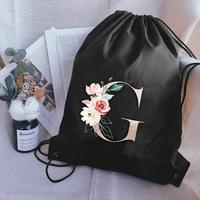 Gambar Tas Wanita Serut Pola Huruf Merah Muda Tas Sepatu Sekolah Tas Belanja Fortabel Untuk Anak Perempuan Ransel Backpack - HITAM H dari Polofelix Kota Administrasi Jakarta Timur 2 Tokopedia