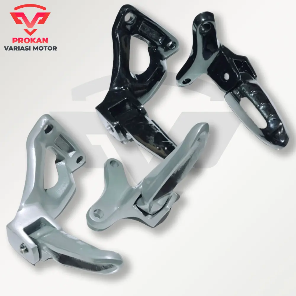 Paket Step Mio Sporty Set Footstep Satu Set Varian Warna Hitam dan Silver motorcycle