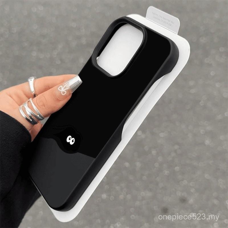 Ốp Điện Thoại, Thiết Kế Bánh Nồi Ẩn Đen Hoạt Hình, Tương Thích Với iPhone 16, 15 Plus, 16pro, 15pro, Ốp Bảo Vệ, Ốp Mềm, Ốp 14pro Và 14plus, Bảo Vệ Bền, Thích Hợp Cho iPhone 14 Phụ Kiện
