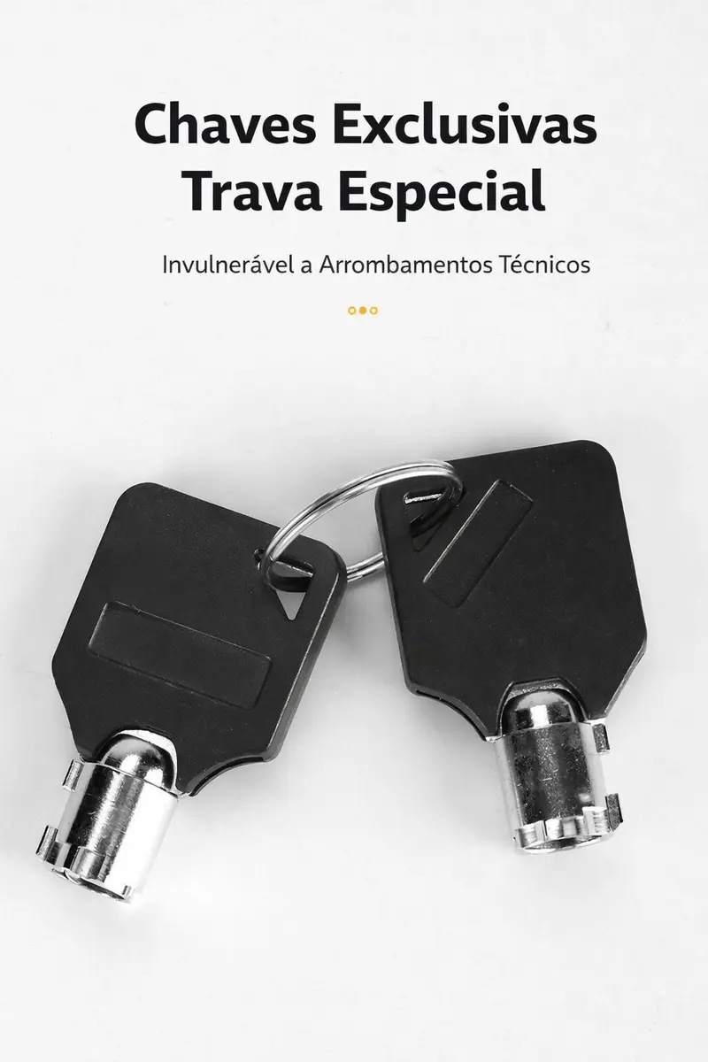 Trava de Disco em Liga de Alumínio Com Alarme 110dB Antifurto para Moto/Bike à Prova dÁgua Universal