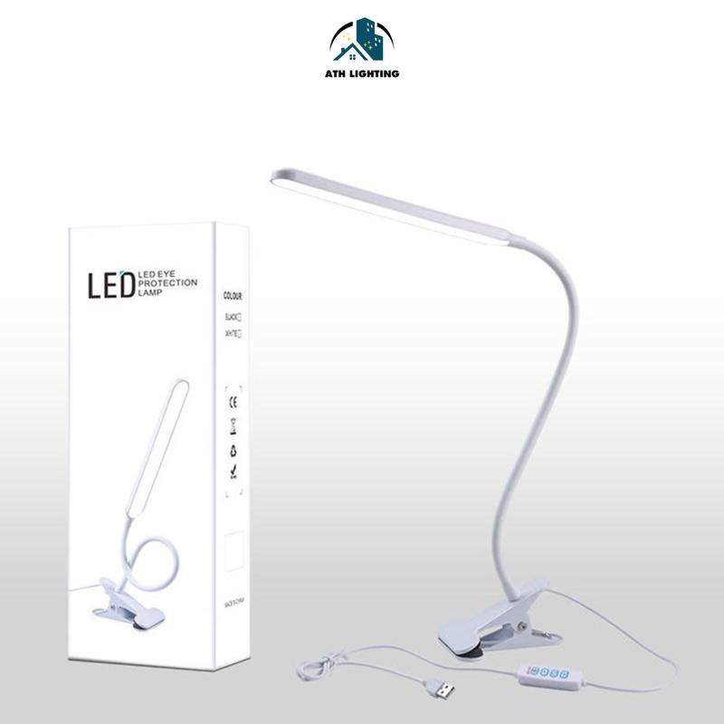 Đèn LED Kẹp Bàn Cổ Ngỗng ATH Lighting - 3 Chế Độ Màu Điều Chỉnh Được - Đèn Bàn Làm Việc Đèn Học Chống Cận Hiệu Quả - đènbàn 3