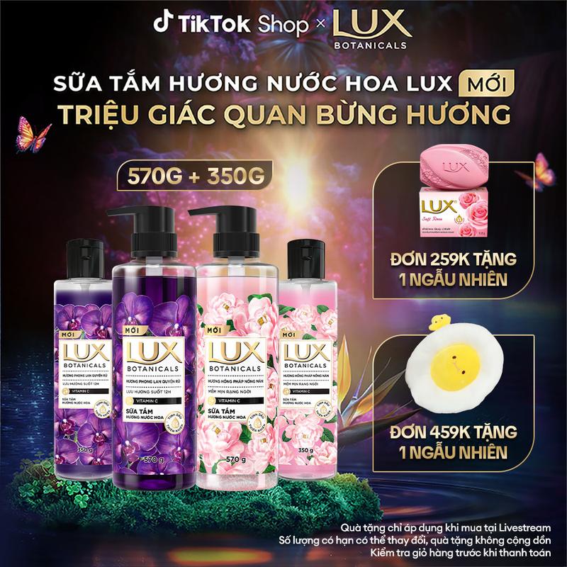 Sữa tắm Lux Botanicals Hương Nước Hoa Cao Cấp Sáng Mịn Rạng Ngời 570G Tặng Sữa Tắm Lux Botanicals 350G [1]