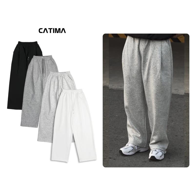 Xếp Li Ống Rộng CATIMA Relaxed Fit Felt Pants Unisex QN26 quần nỉ suông nam