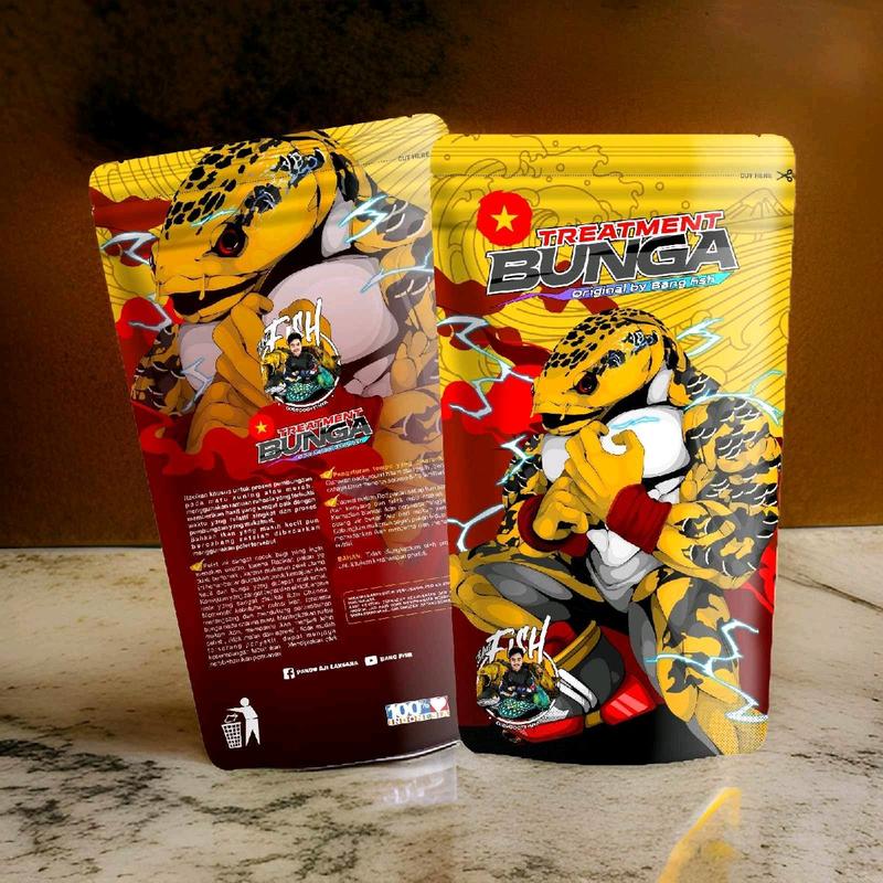 cám TREATMENT BUNGA : hỗ trợ viền vẫy top Indonesia cho cá lóc vẫy rồng