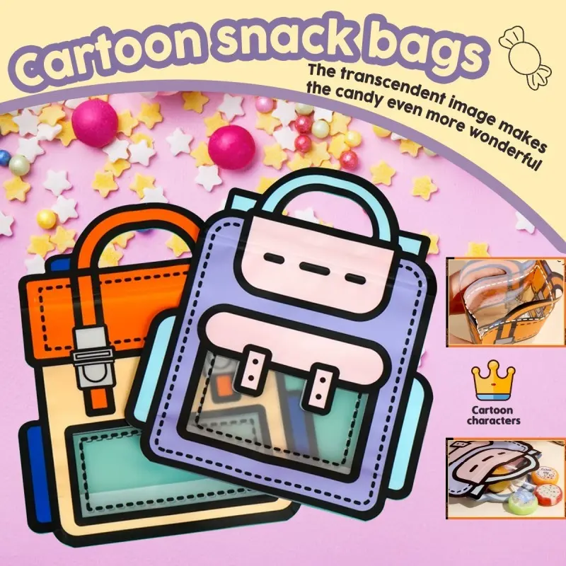 10pcs Portable Gift Bag Children's Day Gift Packaging Birthday Gift bag Cute Cartoon School Creative