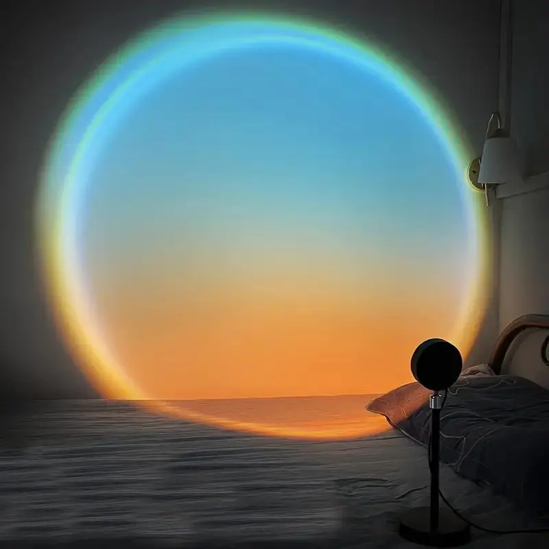 USB Powered Sunset Lamp for LGBTQ, 1 Count Sunset Projector Light with Adjustable Angle, Ambient Night Light For Bedroom Living Room Home Decor 6