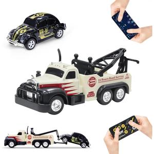 1/64ミニRCカー合金モンスターレッカー車のおもちゃ2.4 GHzリモートAPPコントロールにはUSBケーブルリモートコントロールカーライトが含まれています