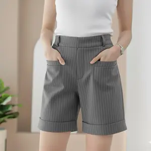 modua fashion- eika short pants celana pendek wanita hotpants terbaru stripe premium
