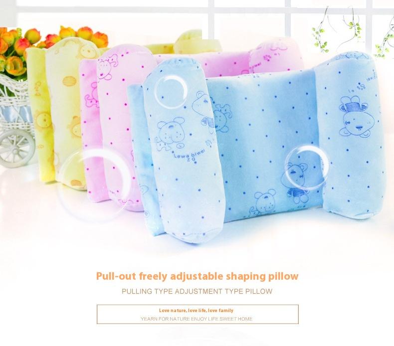 Product Introduction of Newborn Baby and Infant Pillow Baby Pillow Anti-Deviation Head Baby Pillow Pure Cotton Diamond Velvet Pillow 0