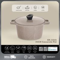 Gambar Oxone OX324S Areum Ceraglow Series Casserole Pot with Steam Knob 24cm Peralatan Kitchenware - Latte dari Oxone Official Kota Administrasi Jakarta Utara 4 Tokopedia