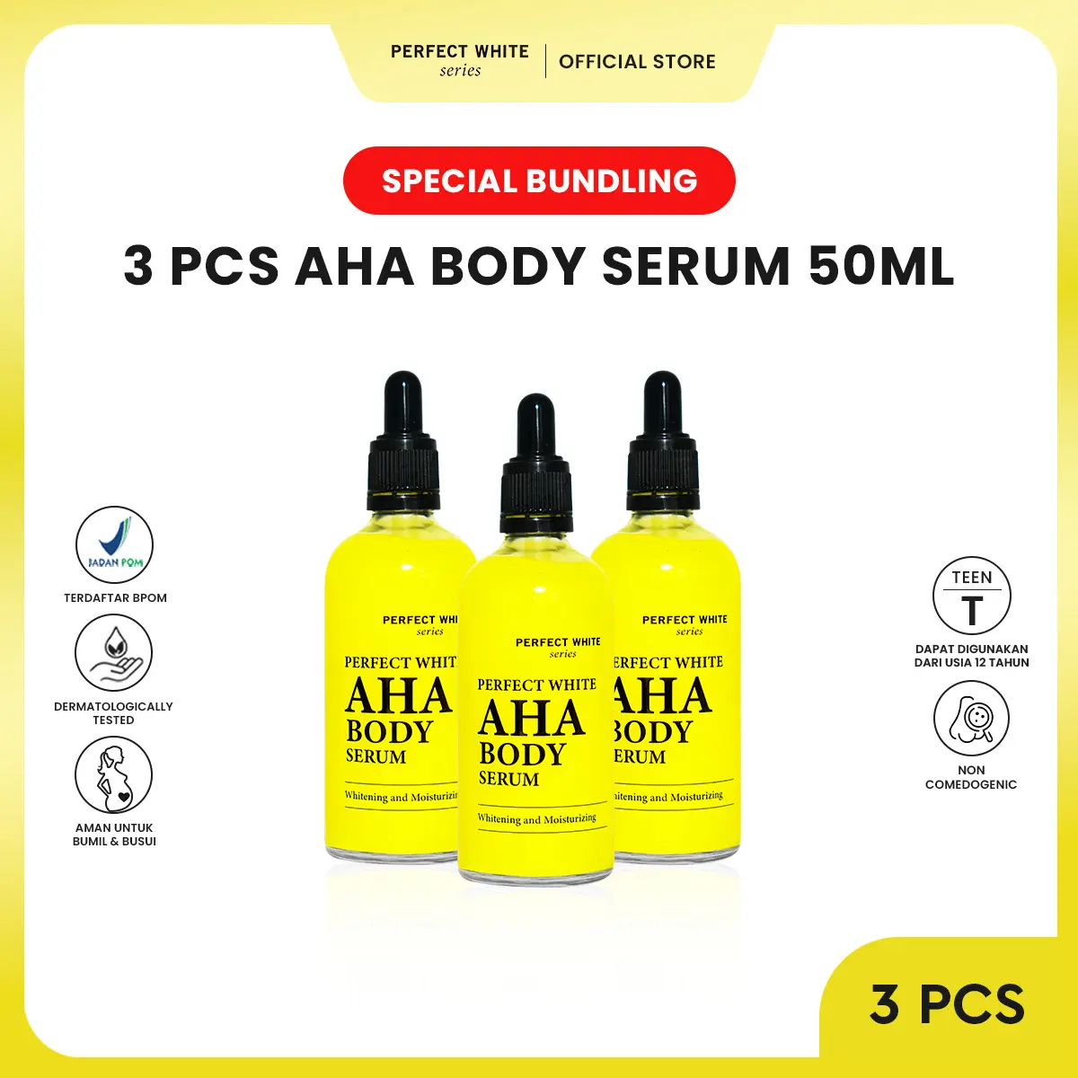 [3PCS] AHA Body Serum 50ML