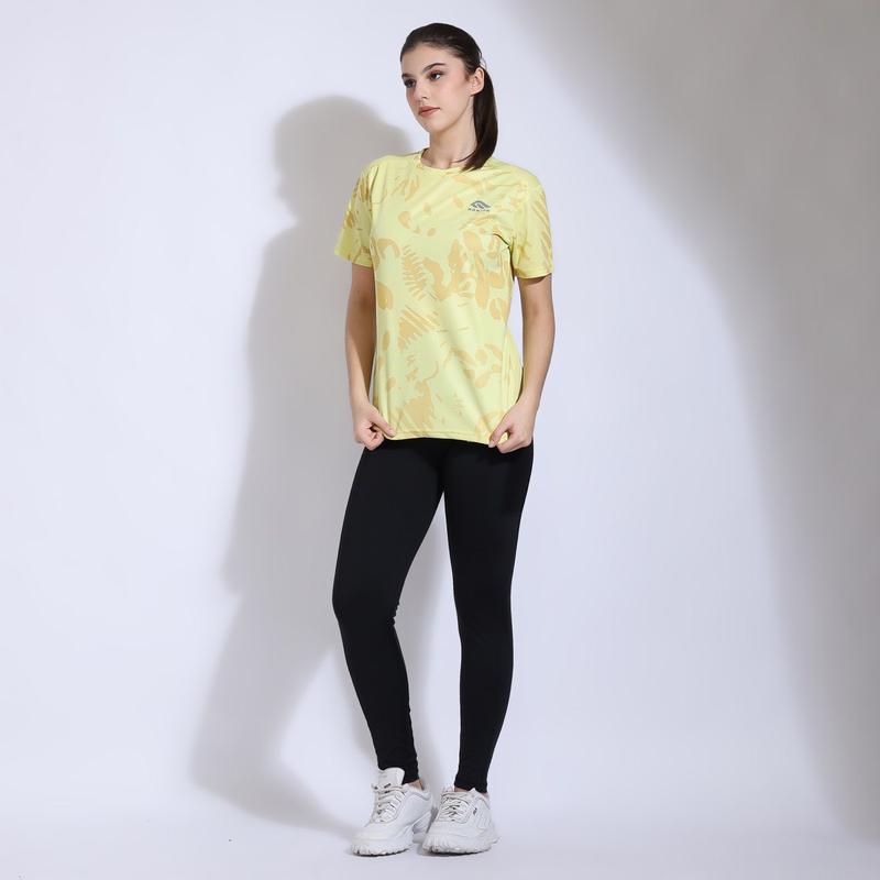 MANIAK Baju Olahraga Lengan Pendek Wanita Corak Motif Atasan Senam Running Lari Zumba Gym Fitnes (MP02 S/S) 4