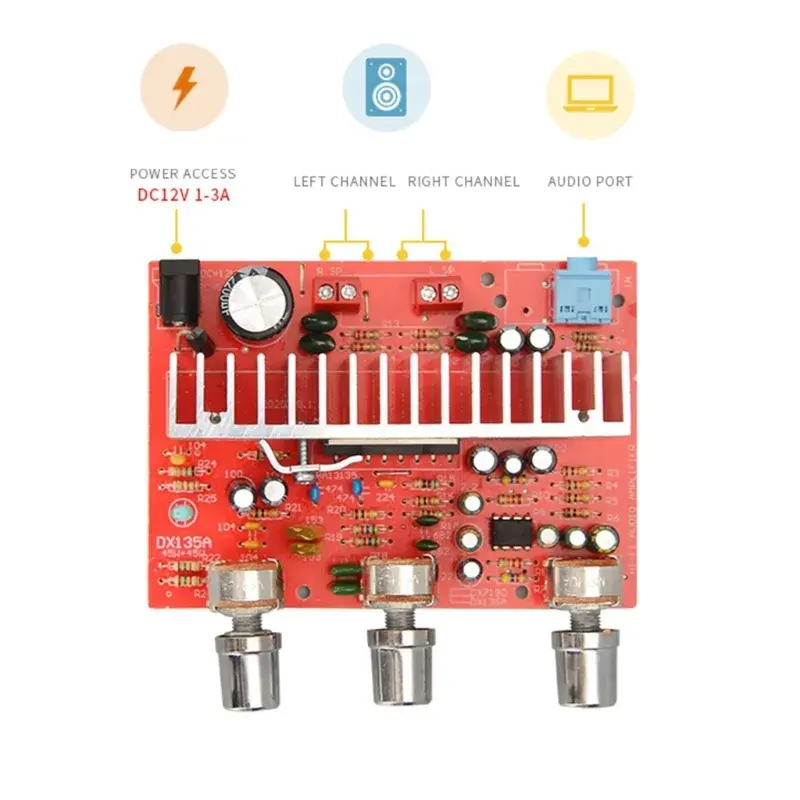 Mạch khuếch đại công suất 50W-360W công suất lớn stereo thay thế cho loa vi tính, loa kéo, loa karaoke, loa nhà yến Phụ Kiện Nghe Nhạc 4