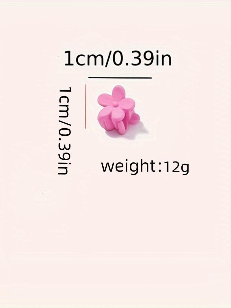 Product Introduction of Cute Flower Design Hair Claws, Colorful Hair Accessories for Women & Girls, Minimalist Headwear Suitable for Thick Hair 1
