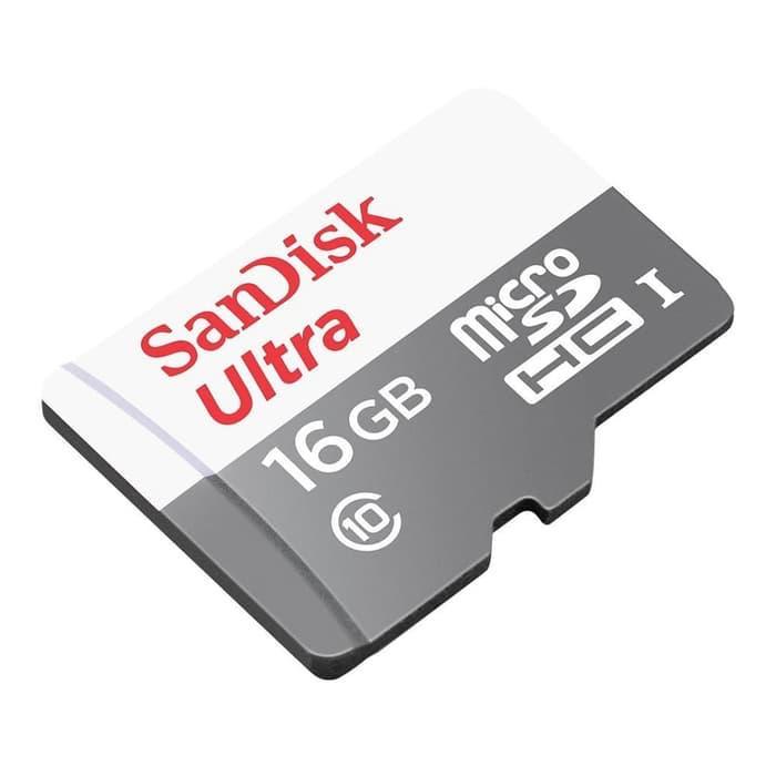Gambar SanDisk Ultra SDHC Card 16GB 80MB/s Class 10 UHS-I - (SDSQUNS-016G-GN3MN0) dari GGSTORESBY Kota Surabaya Tokopedia