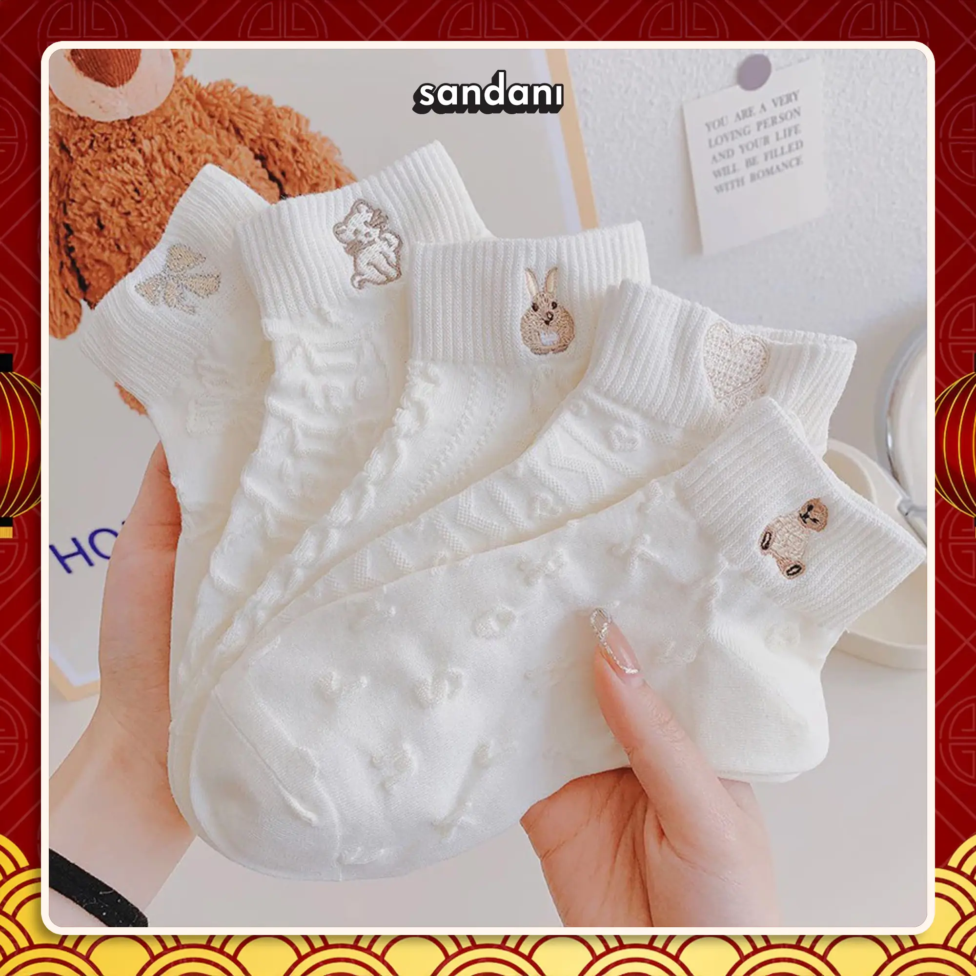 Vớ Trắng Cao Cổ Cotton SANDANI - Phù Hợp Mang Cùng Sandal & Menswear Cổ Cao