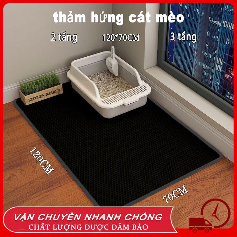  DODO thảm mèo thảm cát cho mèo thảm hứng cát mèo thảm lót cát mèo thảm cát mèo Đối với phòng tắm Thảm chống văng Cát Mat M L XL XXL 70CM*150CM Kích thước quá khổ maydon  cat 
